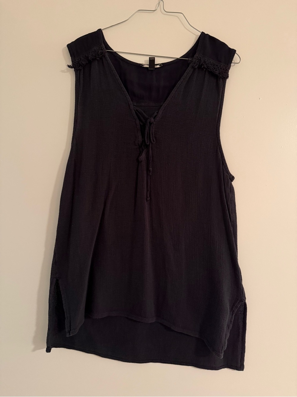 Billabong Sleeveless Tie-Front Navy Women's Top